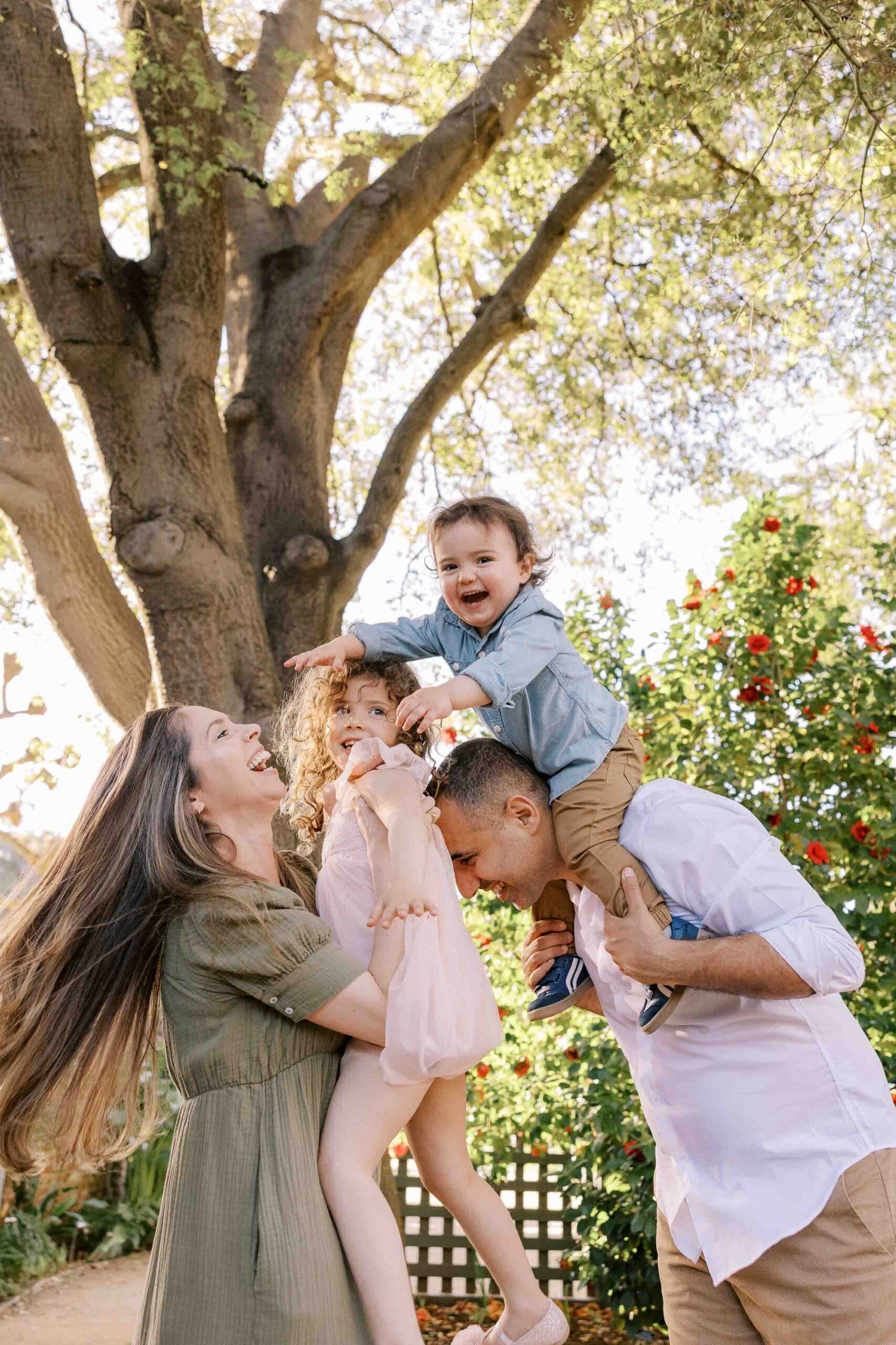 Family playing