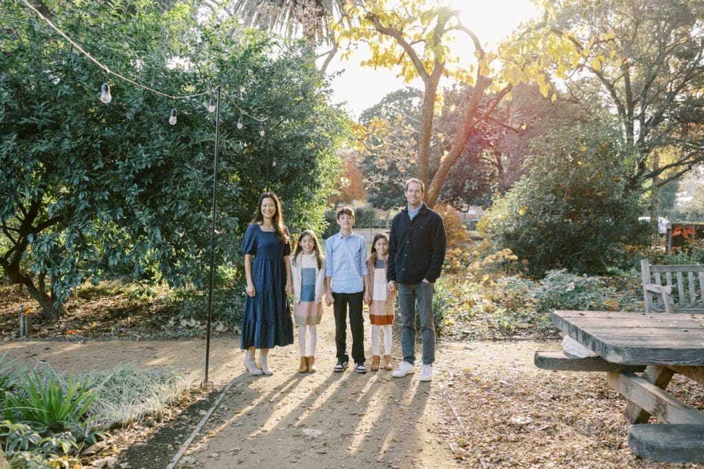 Family photoshoot at Elizabeth F. Gamble Gardens Palo Alto