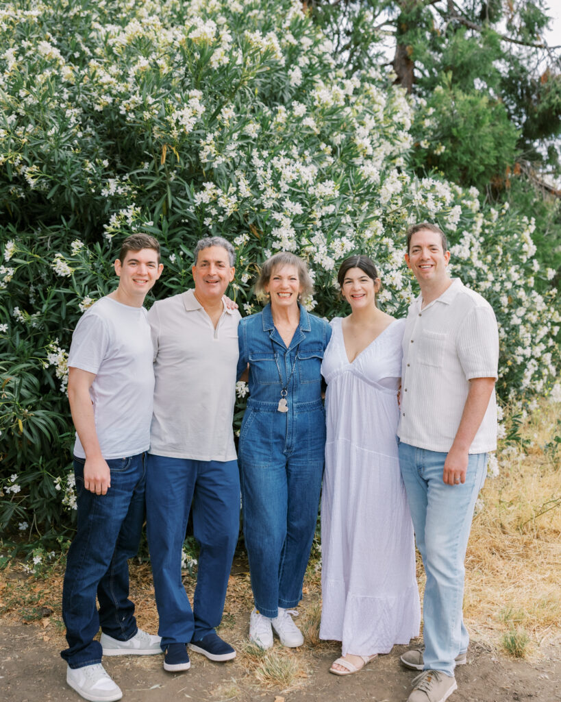 Extended family portrait at Cuesta Park in Mountain View, CA